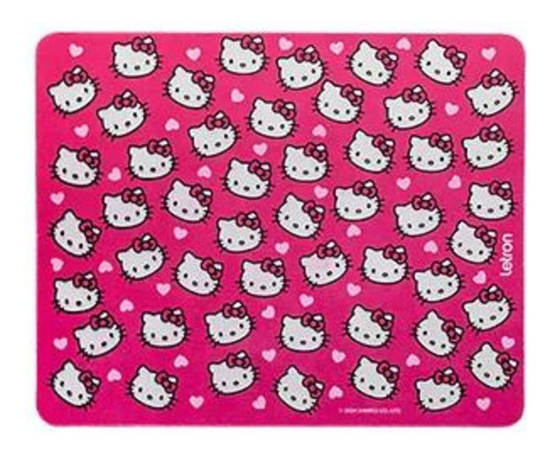 Kit 20 Mouse Pad Rosa Hello Kitty Sortido Retangular Revenda