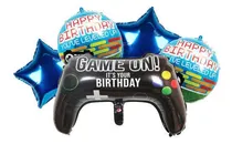 Comprar Globos Gamer Set X 5 Globos Game On Gigantes Fiestas 