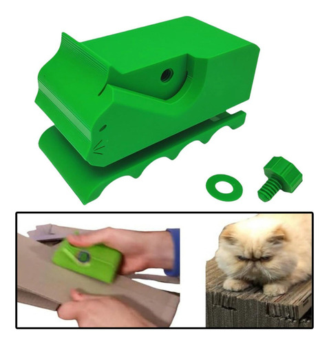 Máquina Cortadora De Cartón Con Impresión 3d Verde