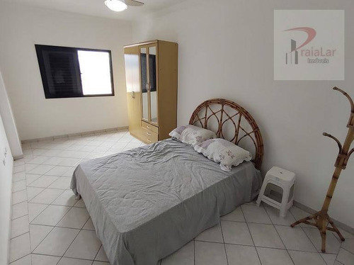 Apartamento Com 3 Dormitórios 1 Suíte, Terraço Com Churrasqueira, Prédio Frente Mar, Aceita Financiamento, À Venda, 110 M² - Aviação - Praia Grande/sp - Ap2521