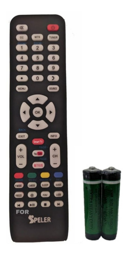 Control Para Speler Smartv Modelo Sp-led32m Letras Azules