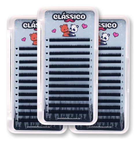 Cílios João Da Beleza Clássico - Small Size Curvatura J Mix