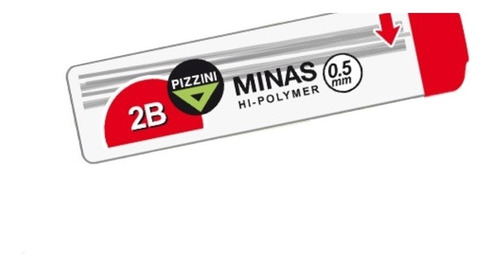 Minas 0.5 Pizzini 2b X 2 Unidades Para Lapiz Portaminas