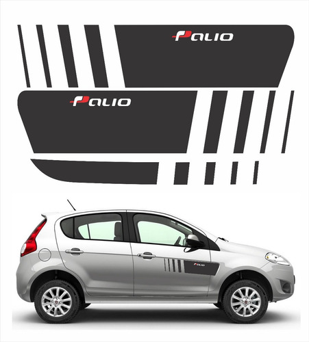 Kit Adesivo Faixa Lateral Personalizado Fiat Palio Ca4757