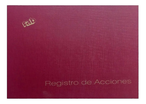 Libro Para Soc. Anonima Rab - Registro De Acciones Cod. 2311