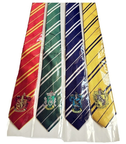 Pack 4 Corbatas Casas Hogwarts De Harry Potter