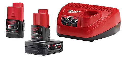 Milwaukee M12 12-volt Litio-ion 4.0 Ah Y 2.0 Ah Baterías Y C