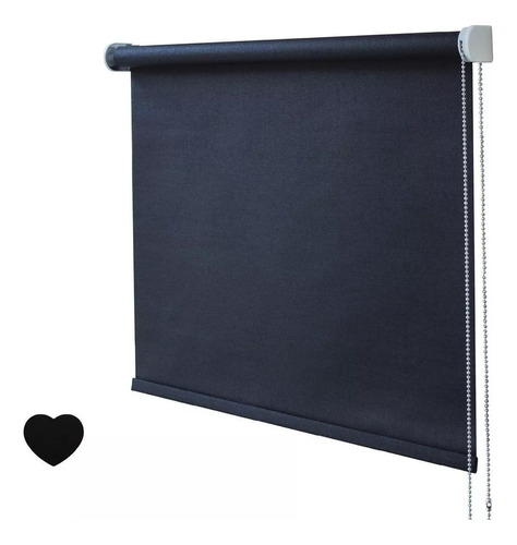 Roller Screen Con Filtro Uv - 120 X 140 Color Negro