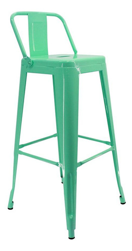 Silla Titan Bar Tipo Tolix Espaldar - Verde Menta Muo