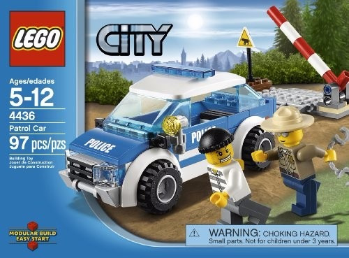 Lego City Forest Police 4436 Auto Barrera Policía Ladrón (Usado)