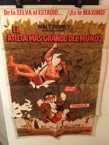Afiche De Cine Original - El Atleta Mas Grande Del Mundo