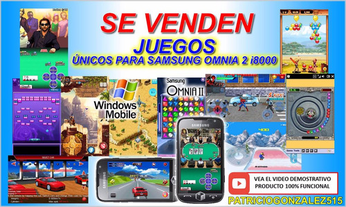 Juegos Unico Para Celular Samsung Omnia 2 I8000 Envio Gratis