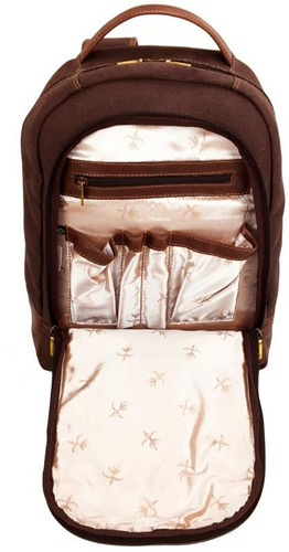 Imagem 3 de 6 de Mochila Para Notebook Em Lona E Detalhes Em Couro Bennesh