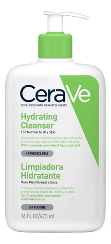 Crema Limpiadora Hidratante Cerave Piel Normal A Seca 473 Ml