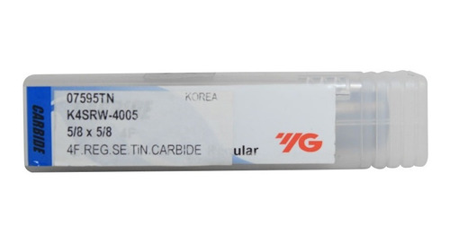 Cortador De Carburo 5/8 X 1-1/4 X 3-1/2 Pulgadas 4f Tin Yg-1