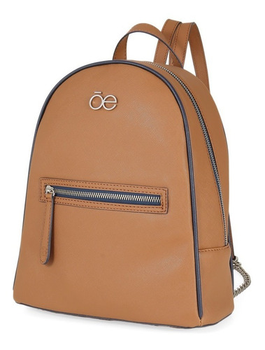 Bolso Cloe Backpack Camel Bolsillo Frontal