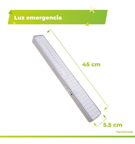 Luz Emergencia 90 Led Bah Litio 6hs 6500k Macroled