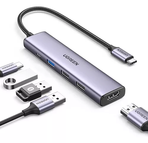 UGREEN Adaptador USB C a USB (paquete de 2), adaptador USB C macho a USB  3.0 hembra compatible con MacBook Pro 2021 MacBook Air 2022, iPad Pro 2021  y