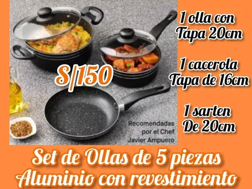 Set De Batería De Cocina 3 Piezas Marca Behome Ref. 22400181