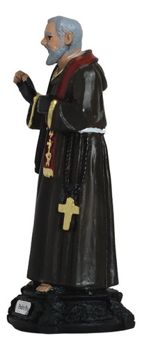 Imagem Padre Pio Resina 12 Cm