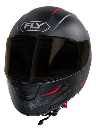 Casco Moto Integral Fly F9 Range Visor Simple