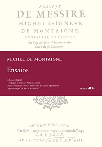 Libro Ensaios De Michel De Montaigne Editora 34