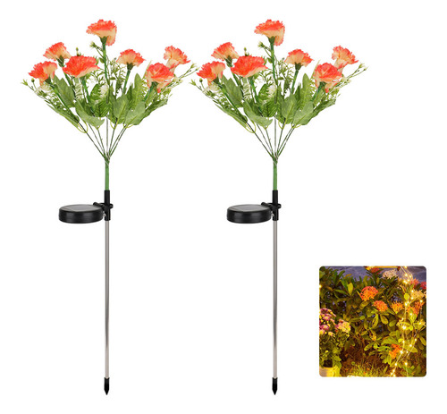 Luces solares de jardín paisaje lámpara decoracion navideña estructura rosa Cm-top sdd1330