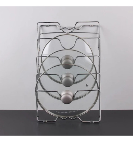 Soporte De Metal Para Colgar En La Pared Con Tapa Para Ollas