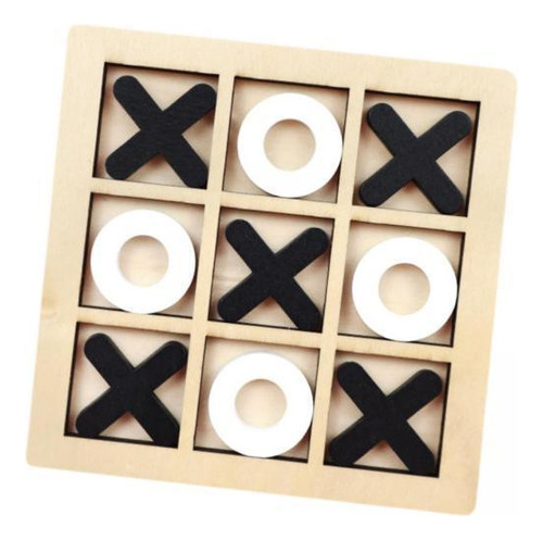 3 Juego De Mesa Toe, Noughts And Crosses, En Y Negro