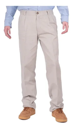 Pantalon De Vestir Beige Hombre