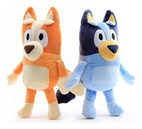 Set Dos Peluches Serie Bluey De 28 Cm (nuevos Bluey Y Bingo)