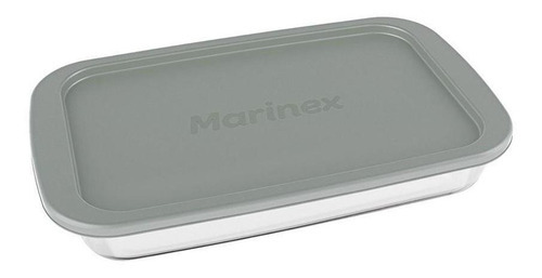 Molde para hornear Marinex, rectangular, tamaño mediano, 2.2 litros, con tapa