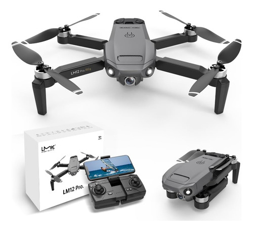 Drones Gps Lm12 Con Camara Para Adultos 4k, Tiempo De Vuelo