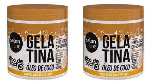 Gelatina Capilar Salon Line 550g Todecacho Nutritiva - 2un