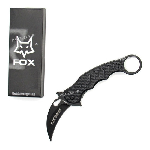 Faca Canivete Karambit Fox Knives Oem Em Abs Ideal P/ Treino