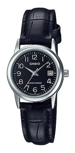 Reloj Casio Ltp-v002l-1b Mujer Ag Oficial Caba Gtia 2 Años