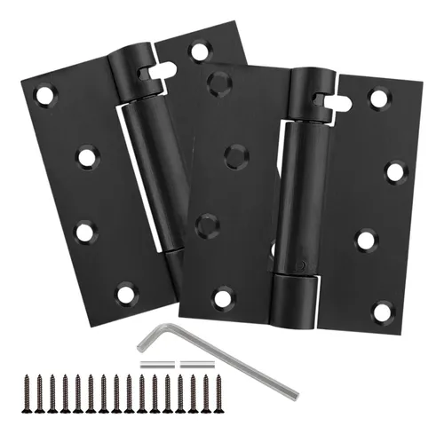 comprar Tellfeel 4 Bisagras De Puerta Autocuidas Negras, Bisagras De