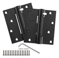 Comprar Tellfeel 4 Bisagras De Puerta Autocuidas Negras, Bisagras De