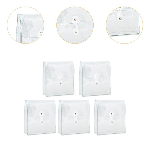 5pcs Organizador De Pegatinas Transparentes Organizador