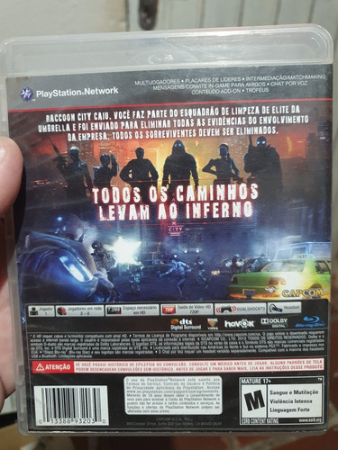 Residente Evil Operation Raccoon City Mídia Física Para Ps3 (Usado)