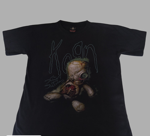 Polera Korn Negra Talla M