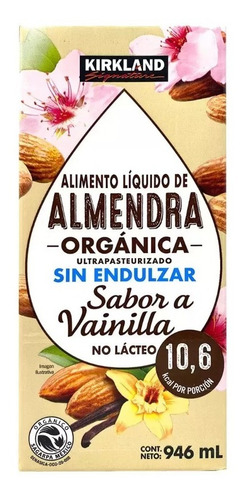 Bebida De Almendra Organica Sin Azucar Kirkland 6/946 Ml
