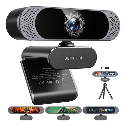4k Webcam, Depstech Dw49 Hd 8mp Sony Sensor Autofocus Web...