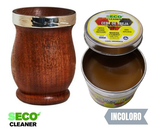 Imagen 6 de 8 de Cera De Abeja 350ml Cura Madera Cruda Tabla De Picar Mate