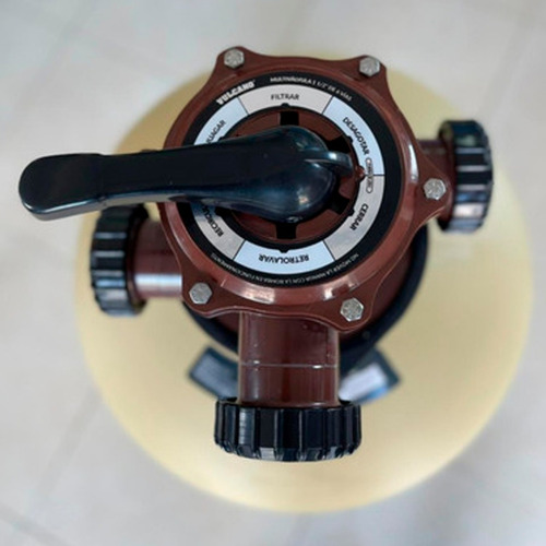 Tapa Marrón Con Calco Multiválvula 6 Vías Filtro Vulcano
