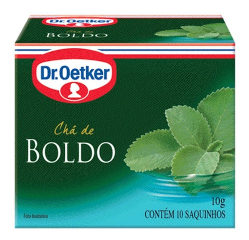 Chá Dr Oetker Boldo 10 Sachês 10 Grs.