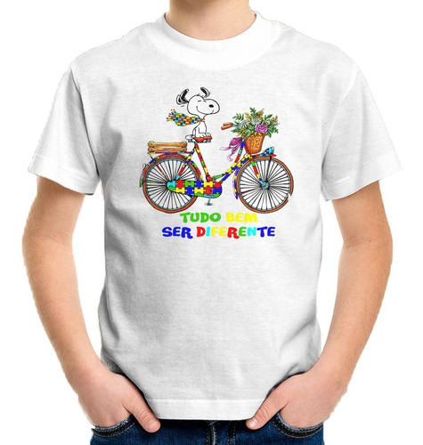 Camiseta Infantil Personalizada Tudo Bem Ser Diferente