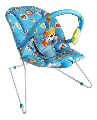 Silla mecedora para bebé Bebesit Safari blue