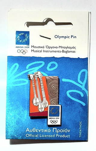 Pin Oficial Juegos Olímpicos Atenas 2004 Grecia Baglamás