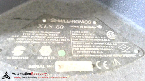 Milltronics Xls-60 Ultrasonic Transducer, New #284376 Ccf